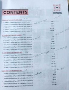 Telangana EAPCET Solved Papers