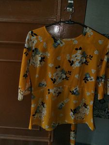 Floral Yellow Top