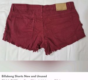 y2k Billabong Original Red Shorts