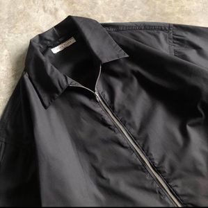 Stylish Black Zip-Up Shirt
