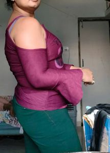 burgundy top
