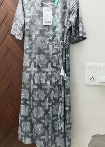 Patterned Grey Dress
