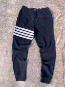 Thom Brownie Black Striped Casual Pants