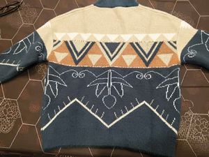 Patterned Knit Sweater