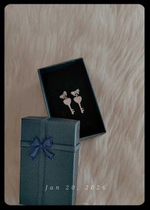 925Key to My Heart Earrings wth hallmark