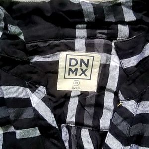DNMX stylish black Plaid Shirt