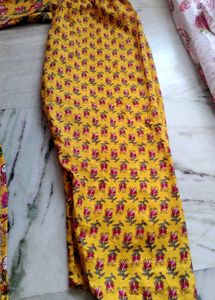 Floral Print Cotton Kurta Set