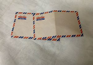 Vintage Airmail Letter Envelopes Set Of 2