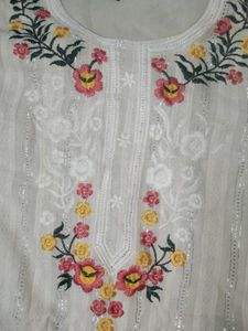 Embroidered Striped Tunic