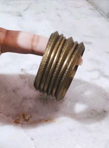 Vintage Brass Bangle Set