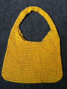 Yellow Crochet Handbag