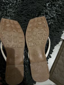 Elegant White Flip Flops