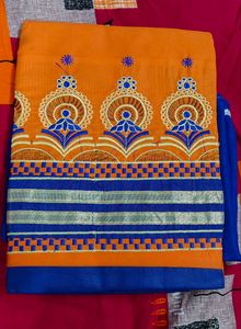 Unstiched Beautiful Orange Suit Set