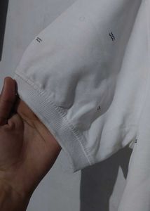 Cantabil Regular Fit Micro Print Cotton Tshirt