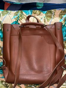Backpack- Raxine Material- Stitched Good Condn