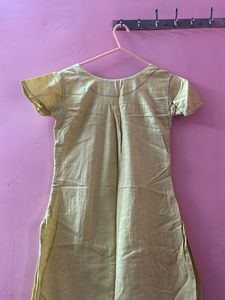 Embroidered Green Tunic Top