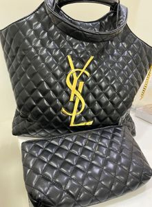 YSL Black Quilted Tote Replica