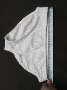 White Crochet Bikini Bottom 🖤