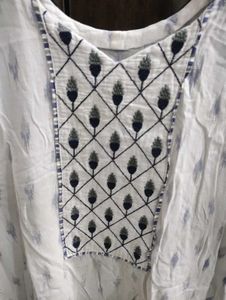 Casual White kurta salwar set