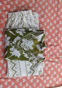 Floral Print Two Piece Kurta Set