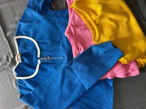 Sky Blue Ribbed Full Hands Top