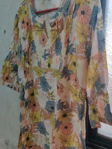Floral Print Kurta