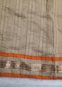 Pakistani Type Golden And Order Suit