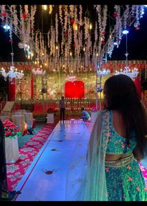 Teal Embroidered Lehenga