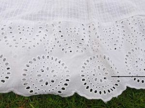 White Eyelet Tiered Skirt