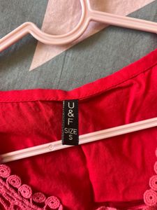 U&amp;F Red Kurti