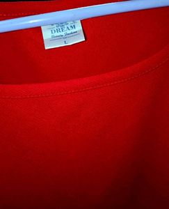 Red Puff Sleeve Top