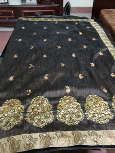 Brown Saree Forparties,Festive Season