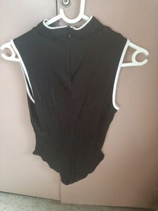 Forever 21 Body Suit With Snap Closure In Bottom