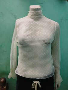 Lace Polka Dot Blouse