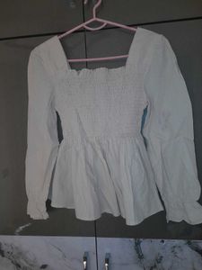 Square Neck Puff Sleeve Smock