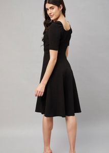 Chic Black Cutout Dress