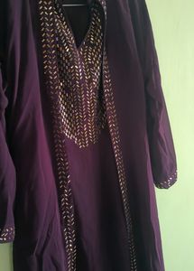 Wine Color Gown Or Onepiece
