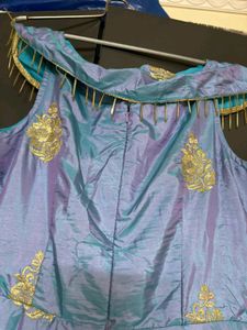 Two Tone Silk Gown