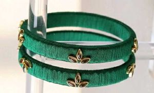 Green Thread Bangles