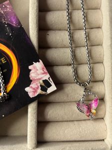 anti-tarnished butterfly necklace