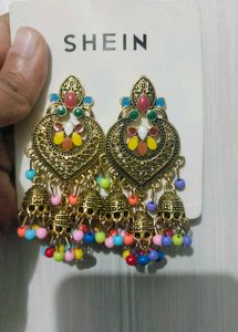Stainless Steel Jhumka Earrings