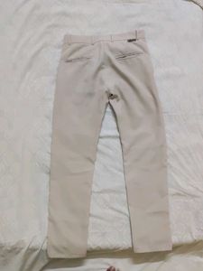 Beige Casual Pants