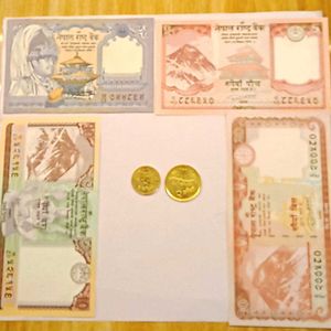 Nepal UNC Currency And Coins Set