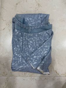 Silver Grey Ethanic Gown