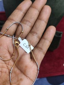 Elegant Two-Tone beads Chain