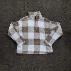 Cozy Plaid Sherpa Pullover