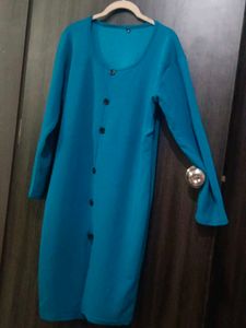 Blue Long Sleeve Dress