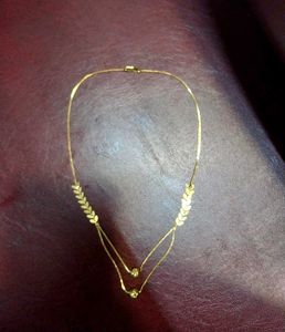 Double Layered Golden Metal Chain