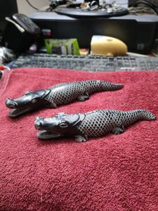Stone Crocodile (May be Granite) Slight Damages