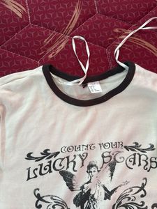 cute y2k croppy full sleve top